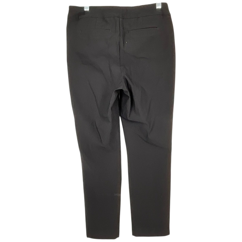 Chicos Black Straight Leg Pull On Career Pants Womens Sz 0.5R Us 6 Casual Office - Picture 2 of 9